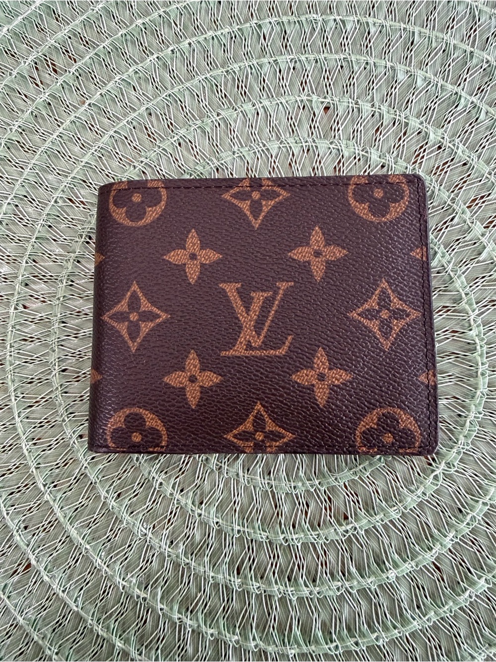 Monogrammed Leather Wallet. Never been used. - Picture 2 of 12
